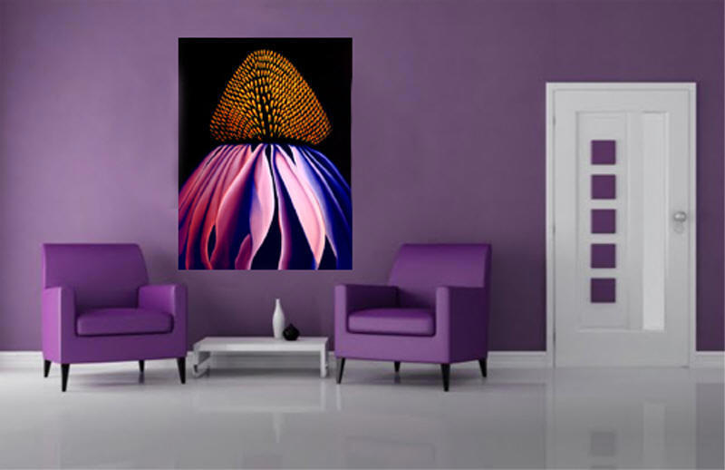 Echinacea Painting by Anni Adkins