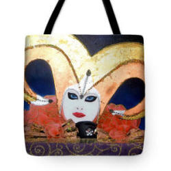Tote Bag - k - Andrea from the Carnival of Venice Series by Artist Anni Adkins