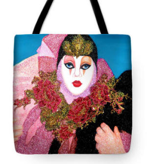Designer Tote bag - Dota from Carnival of Venice by Anni Adkins