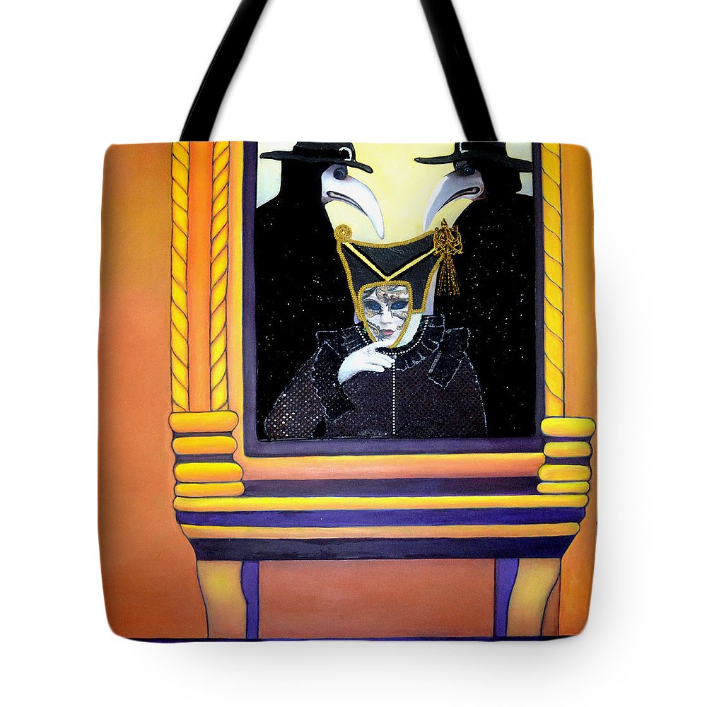 Tote bag - The Crows from Carnival os Venice by Artist Anni Adkins