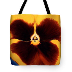 Tote Bag - Yellow Pansy by Anni Adkins