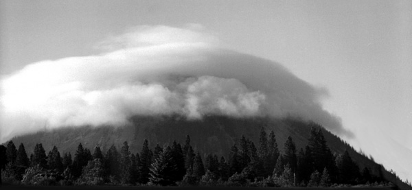Cloud Mountain - Black & White Photograph by Joe Hoover