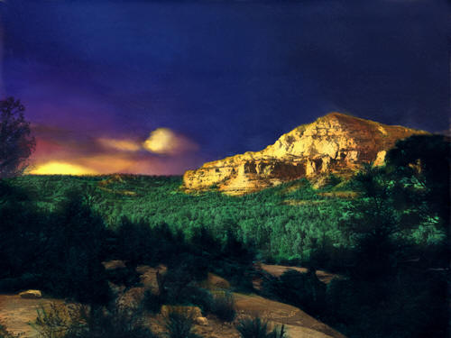 Sedona Sunset tinted photo by Joe Hoover and Anni Adkins