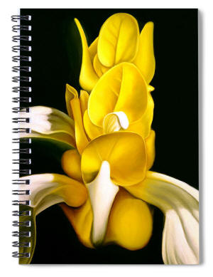 Spiral Notebook - Angel Flower