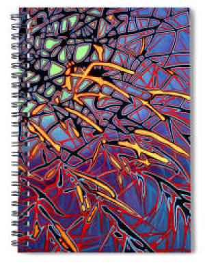 Notebook Barrel Cactus Mixed Media Painting - by Artist-Designer Anni Adkins