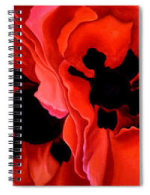 Spiral Notebook - Georgia's Double Poppies