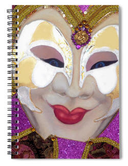 Sprial Noteboo  - Martinia, The Carnival of Venice by Anni Adkins