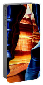 Portable Cell Phone Charger - Antelope Canyon Arizona by Artist Anni Adkins