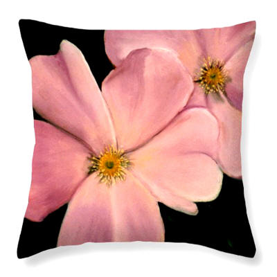 Throw Pillow Dogwoods by anni adkins