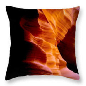 Throw Pillow Antelope Golden Abyss by Joe Hoover