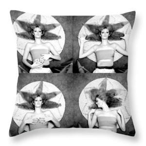Designer Throw Pillow - Kelly-4-shot - Black and White Photo by Joe Hoover