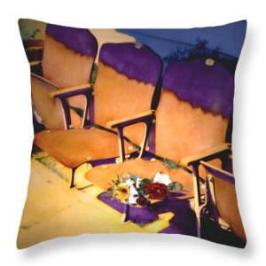 Designer Throw Pillow y - The Courting by Joe Hoover & Anni Adkins