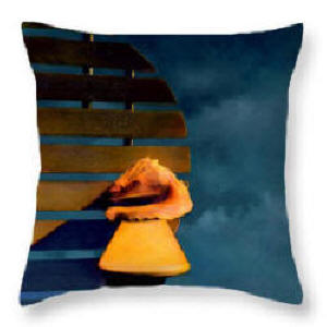 Decorative PIllow The Shell and The Storm by Joe Hoover