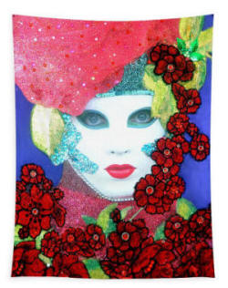 Tapestry - Allegro, Carnival of Venice by Anni Adkins