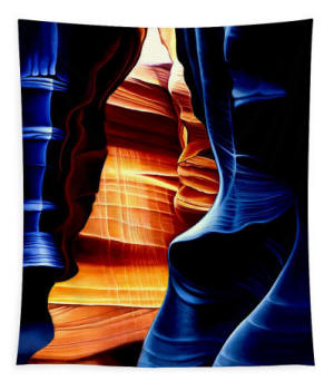 Antelope Canyon-  Tapestry by Anni Adkins
