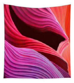 Waves of Antelope canon -  Tapestry by Anni Adkins