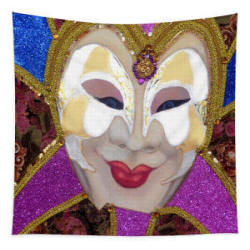 Tapestry - Matina, Carnival of Venice by Anni Adkins
