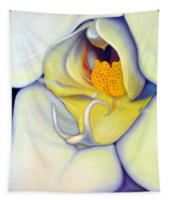 Orchid Mouth -  Tapestry by Anni Adkins