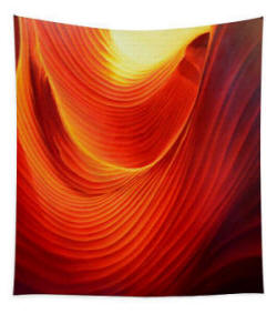 Antelope Canyon Swirl -  Tapestry by Anni Adkins