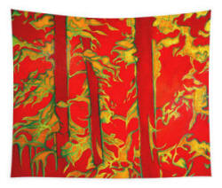 Three Trees -  Tapestry by Anni Adkins