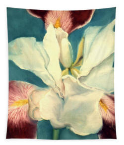 Tapestry - White Iris ;pwer by Anni Adkins