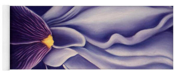 Yoga Mat - Purple Iris by Artist Anni Adkins