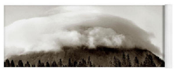 Yoga Matt - Cloud Mountain - Black & White Photograph by Joe Hoover