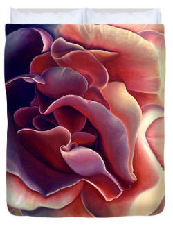 Fleece Blanket- The Rose by Anni Adkins