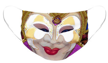 Deigner Face Mask - Martinia, The Carnival of Venice by Anni Adkins