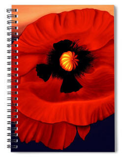 Spiral Notebook - desert poppy