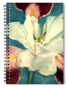 notebook white iris