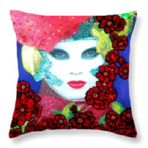 Alelgro -- Throw Pillow  by Anni Adkins