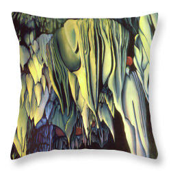 Designer Pillow - Goddess of Carlesbad Caverns by artist Anni Adkins