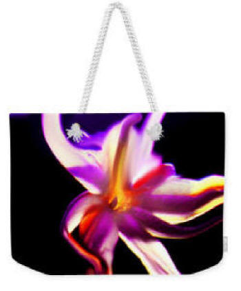 Weekender Bag Dancing Flower by Joe Hoover