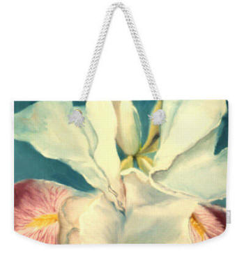 White Iris - Weekender Bag by Anni Adkins